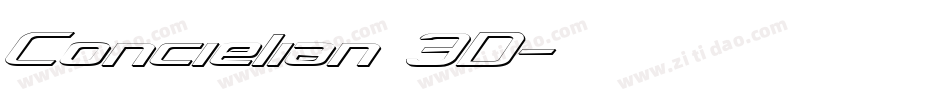Concielian 3D字体转换
